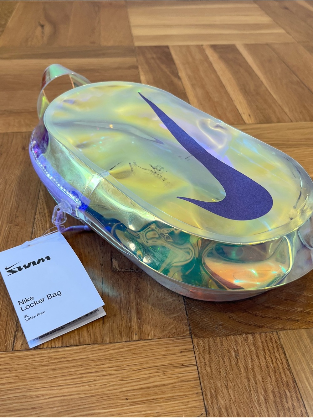 Nike SWIM Locker Bag Iridescent Pink